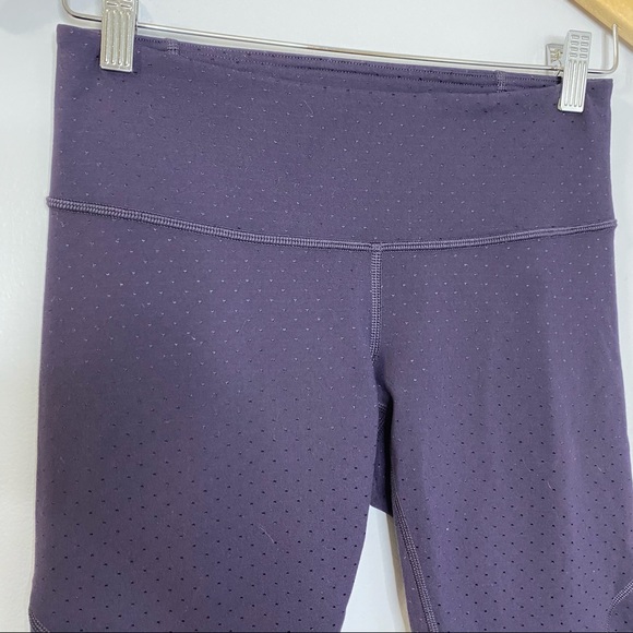 Lululemon Emerge Renewed Crop Purple Mesh Luon - Picture 6 of 10